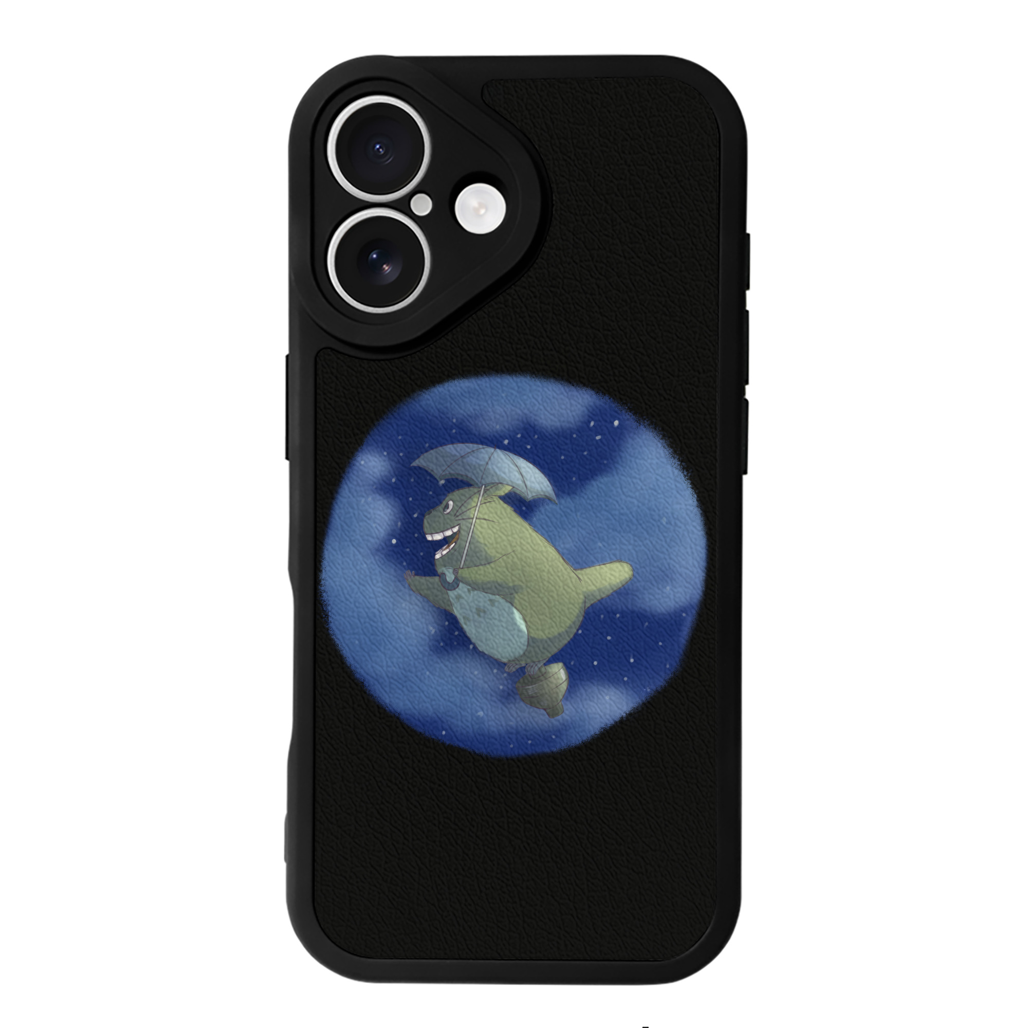 （画像用） となりのトトロ 草壁メイ 草壁サツキ My Neighbor Totoro Satsuki Kusakabe Mei Kusakabe 【iPhone 16シリーズ対応】シリコンスマホケース（レザー調） 材質：シリコン